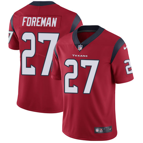 Nike Texans #27 D'Onta Foreman Red Alternate Youth Stitched NFL Vapor Untouchable Limited Jersey